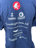 Comfort Colors Mens Goodnight Irene Long Trail Bear & Cow  Blue Shirt Size Large