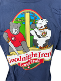 Comfort Colors Mens Goodnight Irene Long Trail Bear & Cow  Blue Shirt Size Large