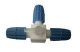 Omnifit 001109 3-Way Single Key Valve 1 to 4 mm OD Tubing A5874