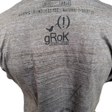 Grok Men's Radio Tree Natural Graphic Taupe Short Sleeve Shirt Size Large