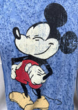 Disney Men's Mickey Mouse Graphic Blue Short Sleeve Shirt Size Medium