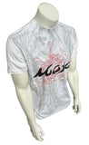 Mojo Sportfishing Gear Men's White Gray Short Sleeve  Skull Shirt Size Medium