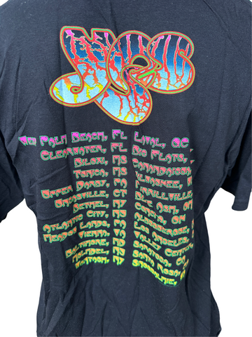 Yes Turtle Gildan Men's Yes Band Concert Turtle Graphic Black Short Sleeve Shirt