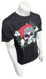 Anvil Men's Bret Michaels Pets Rock Holiday Christmas Skull Black Shirt Medium