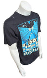 Futurama Men's Bender Army Graphic Black Short Sleeve Shirt Size Large