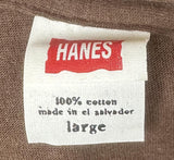 Hanes Men's Simmons Sporting Goods Duck Graphic Brown Shirt Size Large