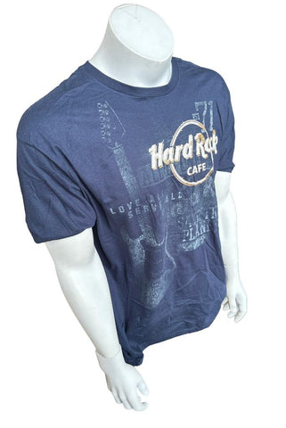 Hard Rock Cafe Men's Guitar Love All Graphic Black Short Sleeve Shirt Size Large
