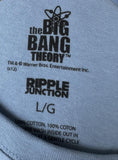 Ripple Junction Men's The Big Bang Theory Face Graphic Blue Shirt Size Large