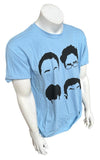 Ripple Junction Men's The Big Bang Theory Face Graphic Blue Shirt Size Large