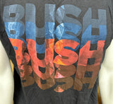 Bay Island Men's Bush Band Graphic Black Short Sleeve Shirt Size Large