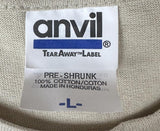 Anvil Men's Swamp People Dats A Treeshakah Alligator Graphic Beige Shirt Large