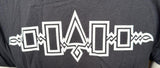 Gildan Men's Iroquois Tribal Design Graphic Black Shirt Short Sleeve Large