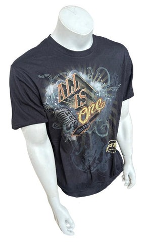 Hard Rock Cafe Men's All is One Orlando Music Instruments Black Shirt Size L