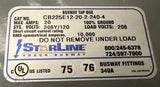 Starline CB225E12-20-2-240-4 Busway Tap Box 20 AMP 208Y/120 VAC 100% Ground