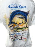 Mojo Men's 2012 Emerald Coast Blue Marlin Classic Fishing White Shirt Large