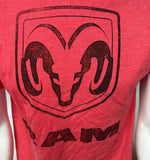 Spectra Men's Dodge Ram Truck Logo Red Short Sleeve Shirt Size Medium