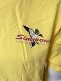 Hanes Men's Simmons Sporting Goods Duck Graphic Yellow Shirt Size Large