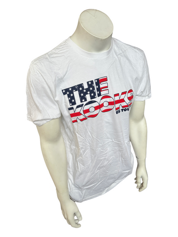 Anvil Men's The Kooks US Tour 2011 White Short Sleeve Shirt Size Large