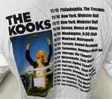 Anvil Men's The Kooks US Tour 2011 White Short Sleeve Shirt Size Large