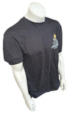 Anvil Men's Lethal Threat Motorcycle Black Short Sleeve Shirt Size Large