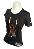 Nike Women's Touchdown Statue of Liberty Super Bowl XLVIII Black Shirt Size M