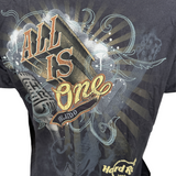 Hard Rock Cafe Men's Orlando Guitar Graphic Black Short Sleeve Shirt Size Large