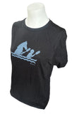 Alternative Women's Tretorn Paddling Graphic Black Short Sleeve Shirt Size M
