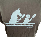 Alternative Women's Tretorn Paddling Graphic Black Short Sleeve Shirt Size M