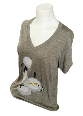 Alternative Earth Women's The Abiders Graphic Short Sleeve Long Shirt Size Large