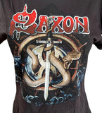 Alstyle Women's Saxon World Tour 2011 Part 1 Black Band Shirt Size Large