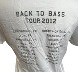 Bella Women's Sting Back to Bass Tour 2012 White Short Sleeve Band Shirt Size M