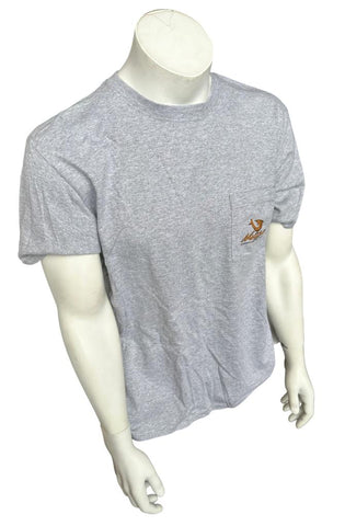 Mojo Sportfishing Gear Men's Pirate Skull Gray Short Sleeve Shirt Size Large