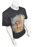 Anvil Men's River City Gang Graphic Black Short Sleeve Shirt Size Large