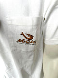 Mojo Sportfishing Gear Men's Pirate Skull White Short Sleeve Shirt Size Large