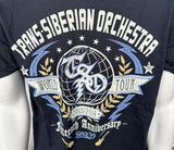 Anvil Men's Trans-Siberian Orchestra Graphic Black Short Sleeve Shirt Size Large