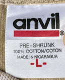 Anvil Men's Mountain Jam 2011 Tie Dye Brown Short Sleeve Shirt Size Large