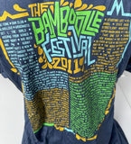 Anvil Men's The Bamboozle Festival 2011 Blue Short Sleeve Shirt Size Large