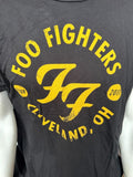 Men's Foo Fighters Tour 2011 Cleveland Ohio Black Short Sleeve Shirt Size Large