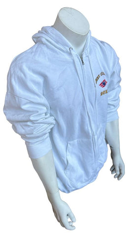 Hanes Men's Disney Cruise Line 2012 White Zipper Hoodie Sweatshirt Size XL