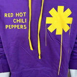 AWDis Men's Red Hot Chili Peppers Purple Hoodie Sweatshirt Size Large