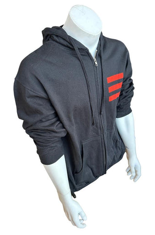 Tultex Men's Jay-Z Tour Black Zipper Hoodie Sweatshirt Size Large