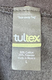 Tultex Men's Emblem 3 Band Black Hoodie Sweatshirt Size Large