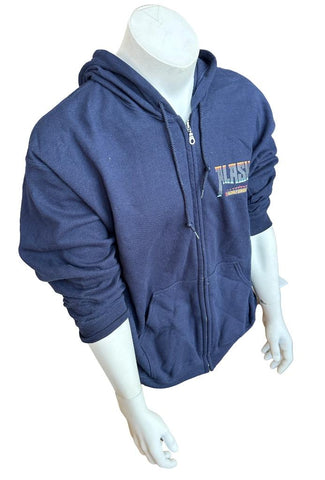 Gildan Men's Disney Cruise Line Alaska Navy Zipper Hoodie Sweatshirt Size Large
