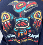 Gildan Men's Disney Cruise Line Alaska Navy Zipper Hoodie Sweatshirt Size Large