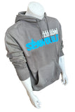 Anvil Men's Seaworld Orca Gray Hoodie Sweatshirt Size Large