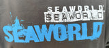 Anvil Men's Seaworld Orca Gray Hoodie Sweatshirt Size Large