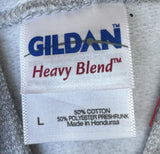 Gildan Men's Disney Store Magic Gray Zipper Hoodie Sweatshirt Size Large
