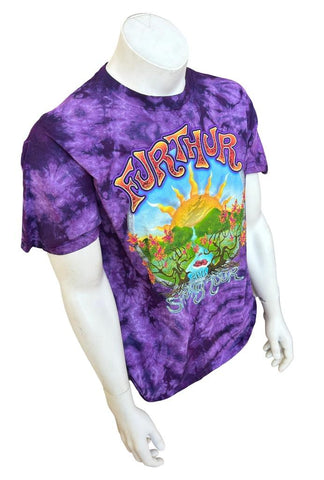 Comfort Colors Men's Further Spring Tour Tie Dye Purple Shirt Size Large