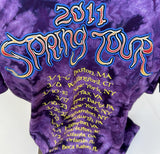 Comfort Colors Men's Further Spring Tour Tie Dye Purple Shirt Size Large