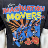 Anvil Men's Disney Imagination Movers Black Short Sleeve Shirt Size Large